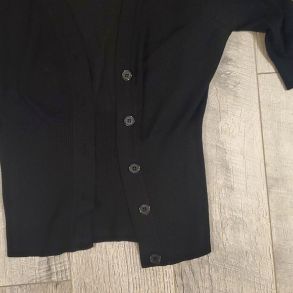 Dots Black Cardigan - Picture 2 of 4